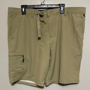 Real Tree Fishing Men's Shorts XL 40/42 Khaki Performance Cargo Hiking Outdoors
